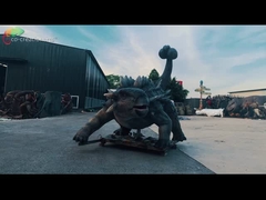 Vida do parque temático - do Ankylosaurus Animatronic dos dinossauros do tamanho modelo realístico For Amusement Park do dinossauro