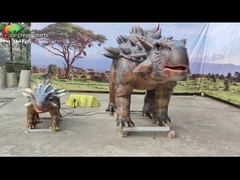 Vida impermeável do parque temático - Ankylosaurus realístico do dinossauro Animatronic do tamanho para o parque de diversões