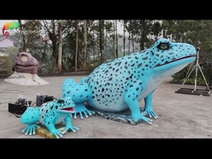 Rã falsificada realística azul 50hz 60hz dos animais Animatronic realísticos robóticos gigantes