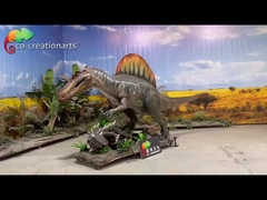 Animatrónicos Dinossauros Simulação Espinossauro cena de caça Para decoração do parque temático
