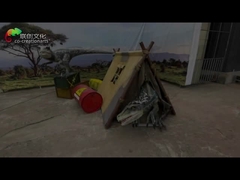 3 medidores personalizaram a vida robótico - dinossauros Animatronic do tamanho para o parque de diversões