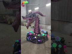 Prova Animatronic impetuosa ocidental do sol dos dragões