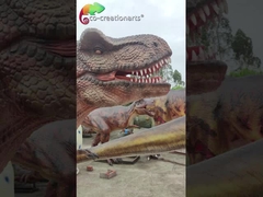 Dinossauro Animatrônico T-Rex em Tamanho Real Modelo de Dinossauro Realista para Parque de Diversões