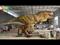 parque temático Jurassic Park T Rex Animatronic Lifelike Coin Operated de 12m