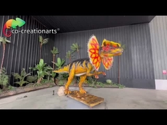 Simulação Dinossauro Spray de Água Animatrônico Dilophosaurus Para o Jurássico Eles Decoração do parque