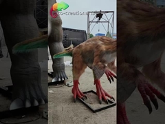 Dinossauro artificial Sun de Realistic Animatronic Dinosaur do modelo de Oviraptor resistente
