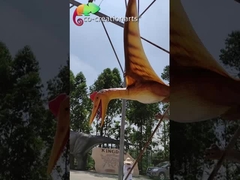 Vida de Pterosaur do à prova de água - largura Animatronic dos dinossauros 1.8m do tamanho