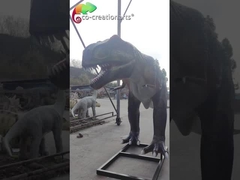 Fibra de vidro T Animatronic Rex Theme Park Dinosaurs Customized de Sunproof