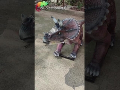 Impermeabilizante Animatronic do Triceratops do dinossauro da fibra de vidro exterior do campo de jogos