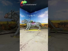 Monstro Animatrónico Ridable: Movimento Dinâmico & Silver-Beast Design para Parques de Aventura