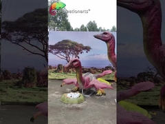 Dinossauro animatrónico realista