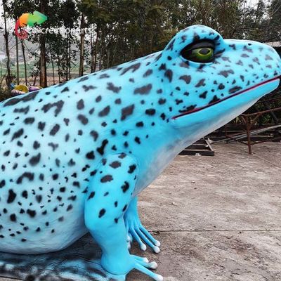 Rã falsificada realística azul 50hz 60hz dos animais Animatronic realísticos robóticos gigantes