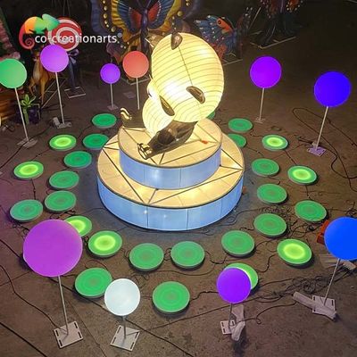 Jogo interativo Panda Lantern da nota da música