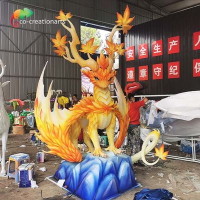 Criatura mítico Dragon Lantern ocidental 220V