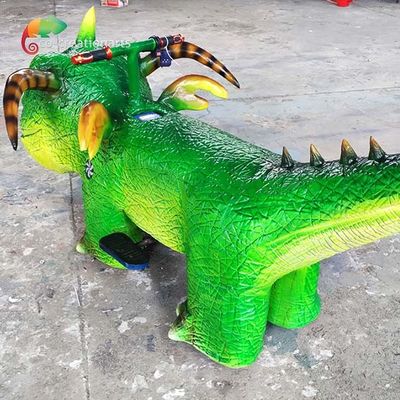 Bom preço. Carro elétrico interativo do equipamento do campo de jogos do dinossauro do parque de diversões da personalização on-line