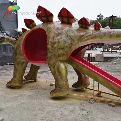 Bom preço. Corrediça personalizada do Stegosaurus da fibra de vidro de 6M Dinosaur Playground Equipment on-line