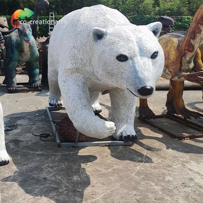 comprar Dos animais exteriores da fibra de vidro de Sunproof urso polar online manufacture