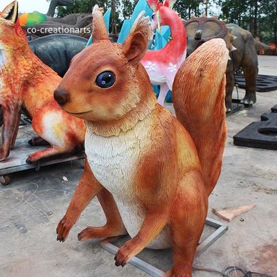 comprar O esquilo da escultura da fibra de vidro do ISO iluminou os animais customizáveis online manufacture