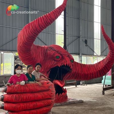 comprar Animatronics feito-à-medida do monstro vermelho decoração exterior do parque de diversões online manufacture