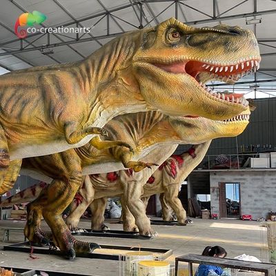 parque temático Jurassic Park T Rex Animatronic Lifelike Coin Operated de 12m