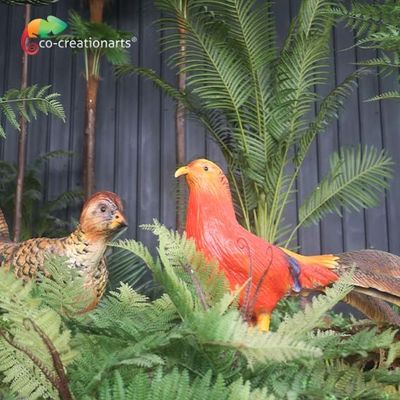 comprar Os animais Animatronic realísticos do movimento personalizaram o faisão dourado do tamanho online manufacture