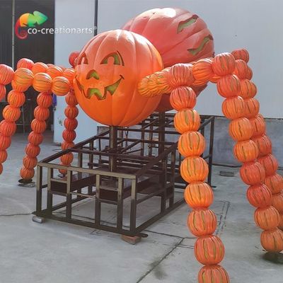comprar Aranha Animatronic da abóbora de Dia das Bruxas da fibra de vidro customizável para o festival de Dia das Bruxas online manufacture
