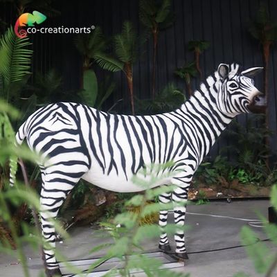 comprar Animais Animatronic realísticos simulados da zebra móvel para o parque de diversões da exposição do jardim zoológico online manufacture
