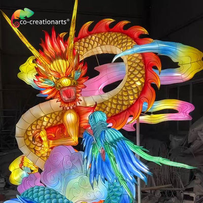 comprar Lanterna Chinesa Tradicional de Dragão para Exposição do Festival online manufacture