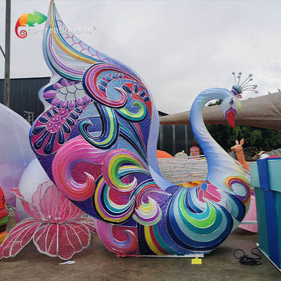 Cisne Decorativo Festival Chinês Lanternas Iluminação Com Fonte de Luz Led Festival de luzes