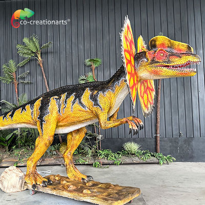 comprar Simulação Dinossauro Spray de Água Animatrônico Dilophosaurus Para o Jurássico Eles Decoração do parque online manufacture