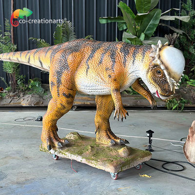Dinossauro Animatrônico Simulado Pachycephalosaur Batalha Por Atração Temática Jurássica