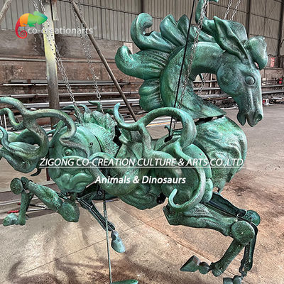 Cabalo mecânico personalizado para decoração de museu