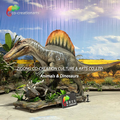 comprar Animatrónicos Dinossauros Simulação Espinossauro cena de caça Para decoração do parque temático online manufacture