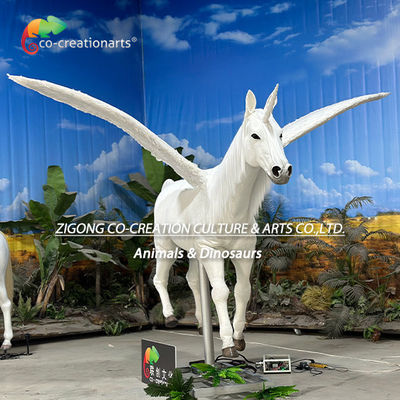 comprar Animais Animatrônicos Simulação de unicórnio com asas Para decoração de parque temático online manufacture