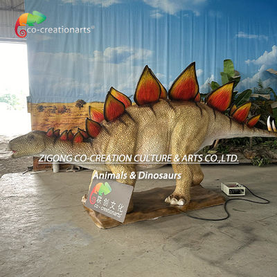 Dinossauro Animatrónico Realista Stegosaurus: Cobre Texturizado, Rugido Dinâmico e Placas Dorsais Vibrantes para Exposições Imersivas