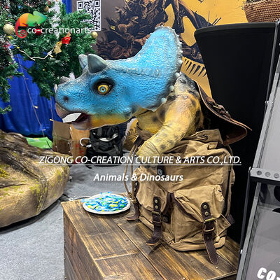 Comprar Mochila de Dinossauro Triceratops Interativa Com Efeitos de Movimento Animatrônico Fabricação em linha
