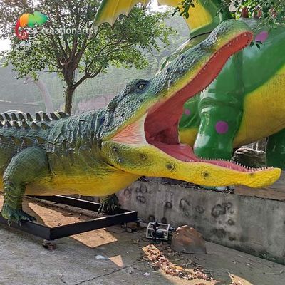 Bom preço. Vida de animais Animatronic realística da exposição do jardim zoológico - crocodilo do tamanho impermeável on-line