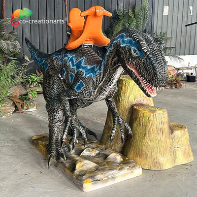 Ce Certificado Dinossauro Animatrônico Ride Velociraptor Ride 4m Longo