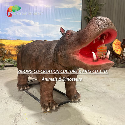 Bom preço. Animais Animatrônicos Realistas Simulados Hipopótamo Para Decoração do Parque Zoológico on-line
