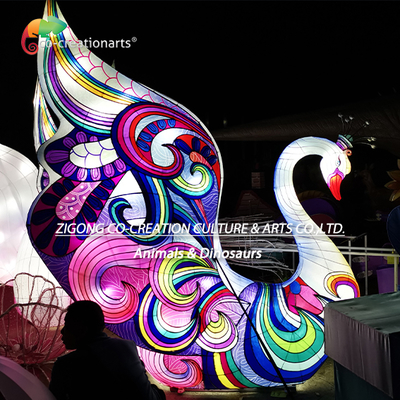Bom preço. Cisne Decorativo Festival Chinês Lanternas Iluminação Com Fonte de Luz Led Festival de luzes on-line