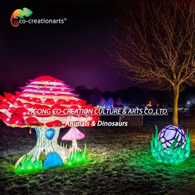 Bom preço. Casa de cogumelos iluminada Escultura de lanterna para festivais de luz de fantasia e parques temáticos On-line